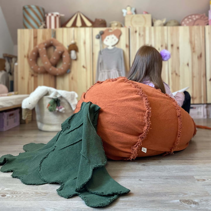 Pouf Cathy the Carrot, orange de Lorena Canals