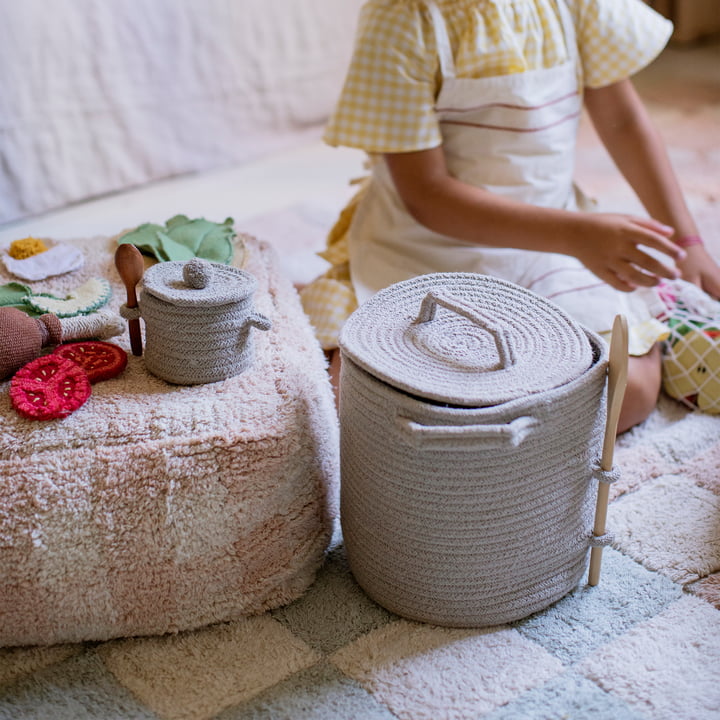 Panier de jeu et de rangement, Little Chef, naturel de Lorena Canals