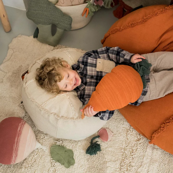 Tic-Tac-Toe Pouf, 50 x 50 cm, naturel de Lorena Canals