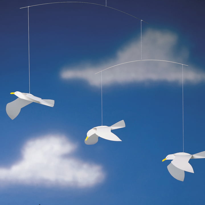 Soaring Seagulls Mobile de Flensted Mobiles