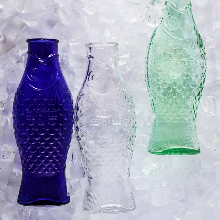 Fish & Fish Bouteille de verre de Serax