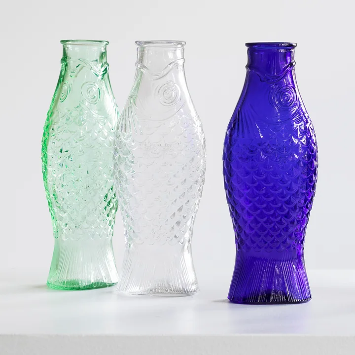 Fish & Fish Bouteille de verre de Serax