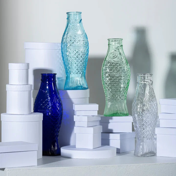 Fish & Fish Bouteille de verre de Serax