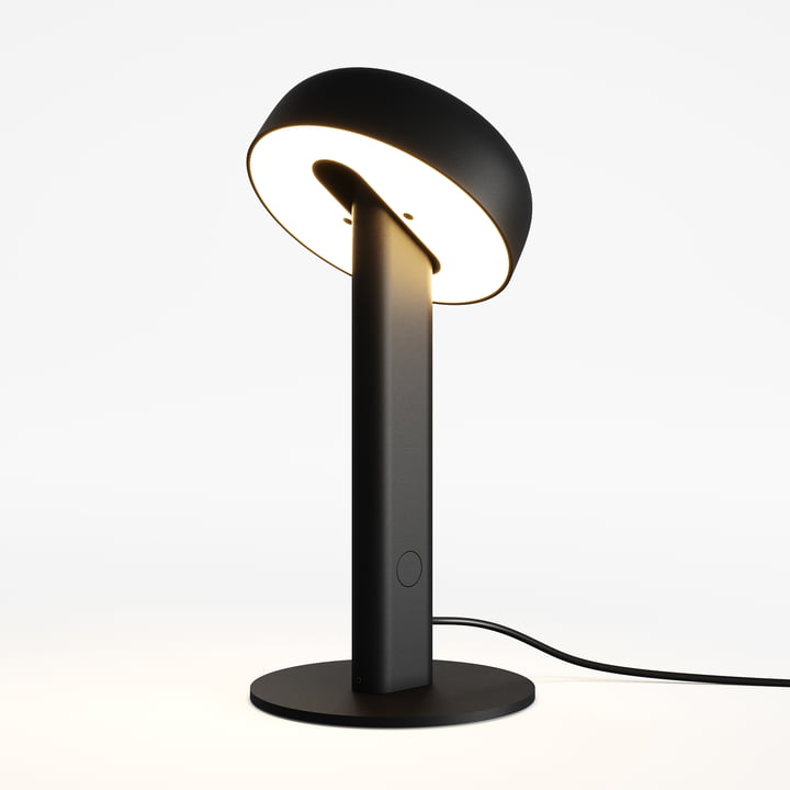 NOD Lampe de table LED, noir graphite de TipToe