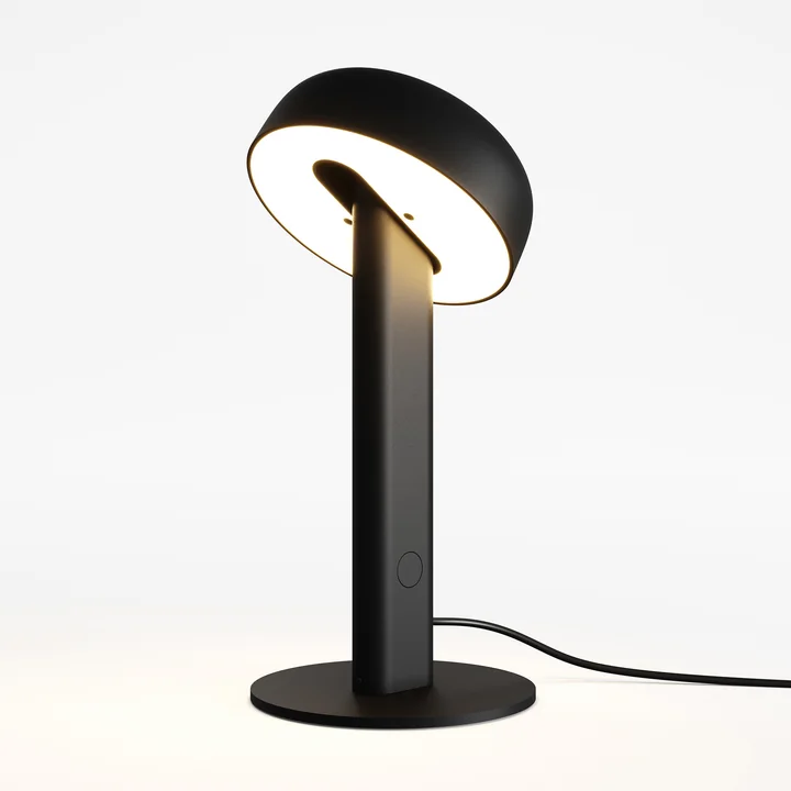 NOD Lampe de table LED, noir graphite de TipToe