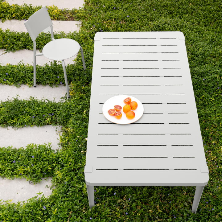 Table de jardin MIDI Collection, 190 x 90 cm, gris craie de TipToe