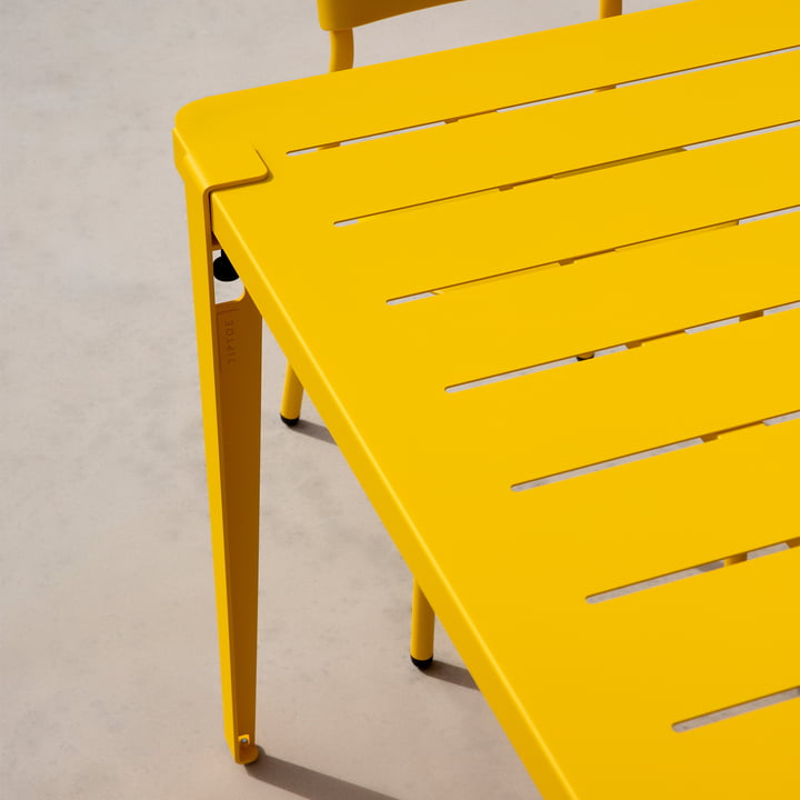 Table de jardin MIDI Collection, 190 x 90 cm, jaune soleil de TipToe