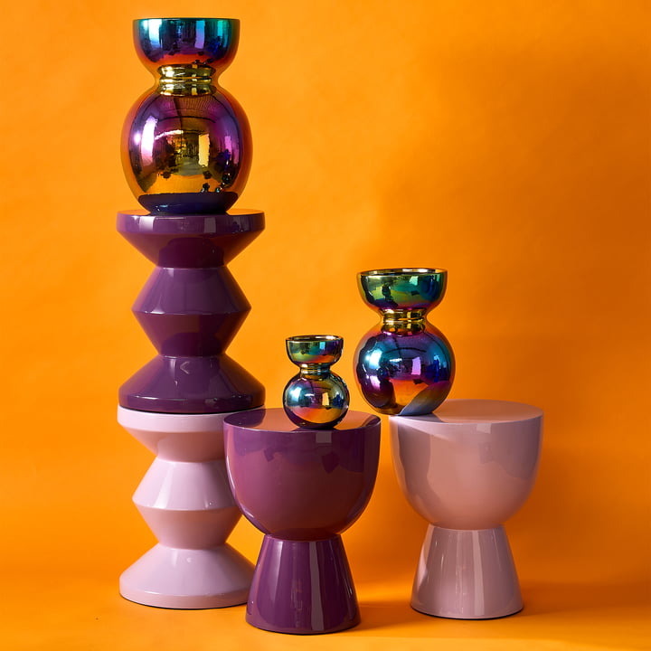 Pols Potten - Boolb Vase, multicolore - Tabouret Tip Tap