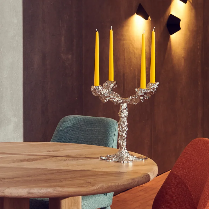 Pols Potten - Drip Bougeoir, 4 branches, argenté