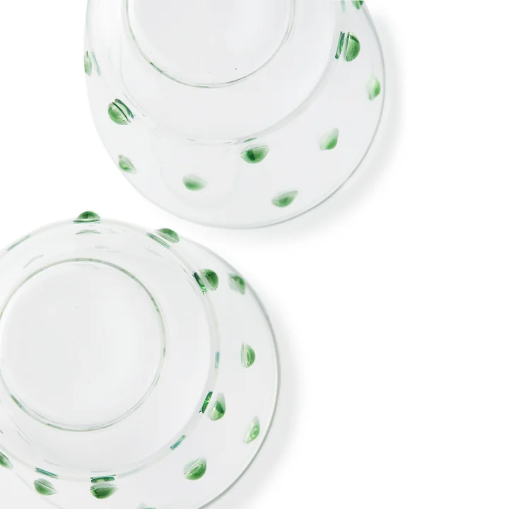 Pols Potten - Nob Verre à boire, H 10 cm, vert olive (set de 2)