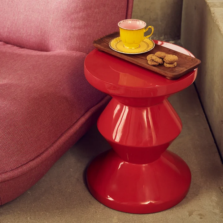 Zig Zag Tabouret, rouge de Pols Potten