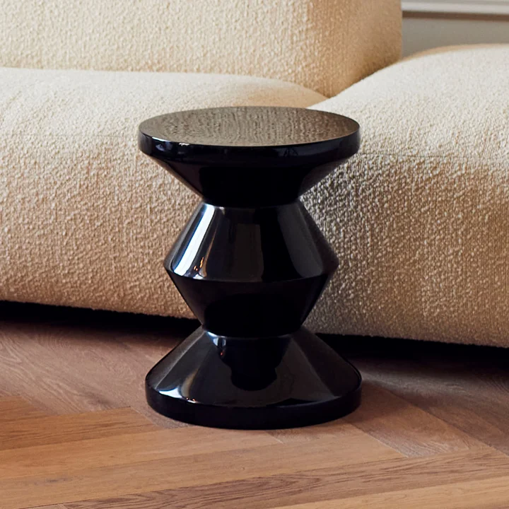 Zig Zag Tabouret, noir de Pols Potten