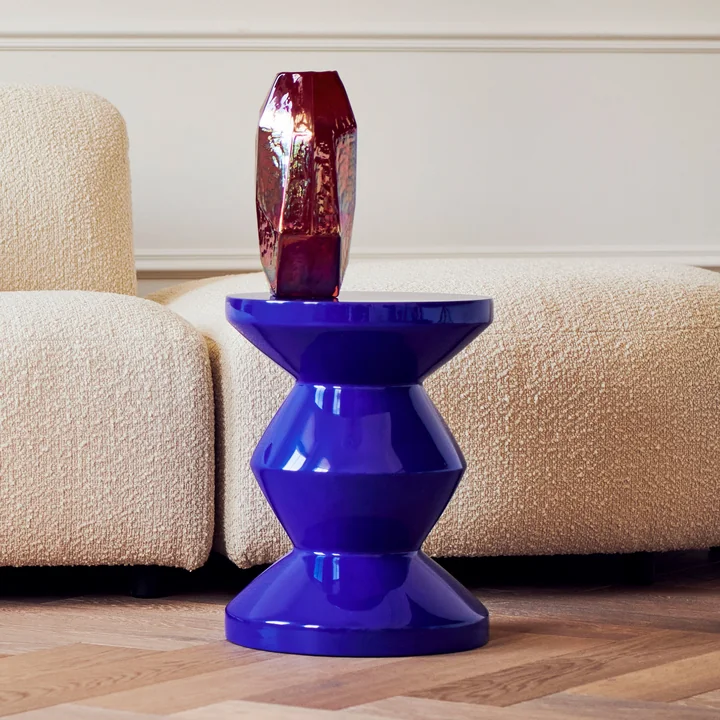 Zig Zag Tabouret, bleu foncé de Pols Potten