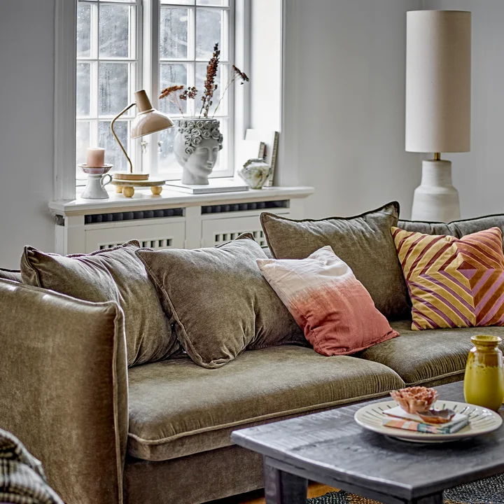 Coussin Fetima et lampe de sol Linetta