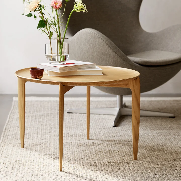 Fritz Hansen - Table d'appoint à plateaux 1958