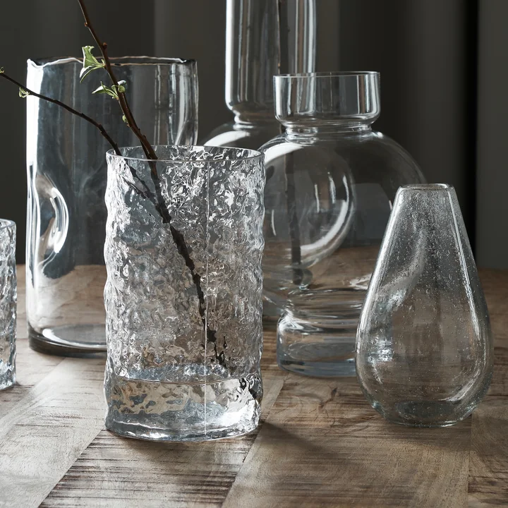 House Doctor - Huri Vase, H 20 cm, transparent