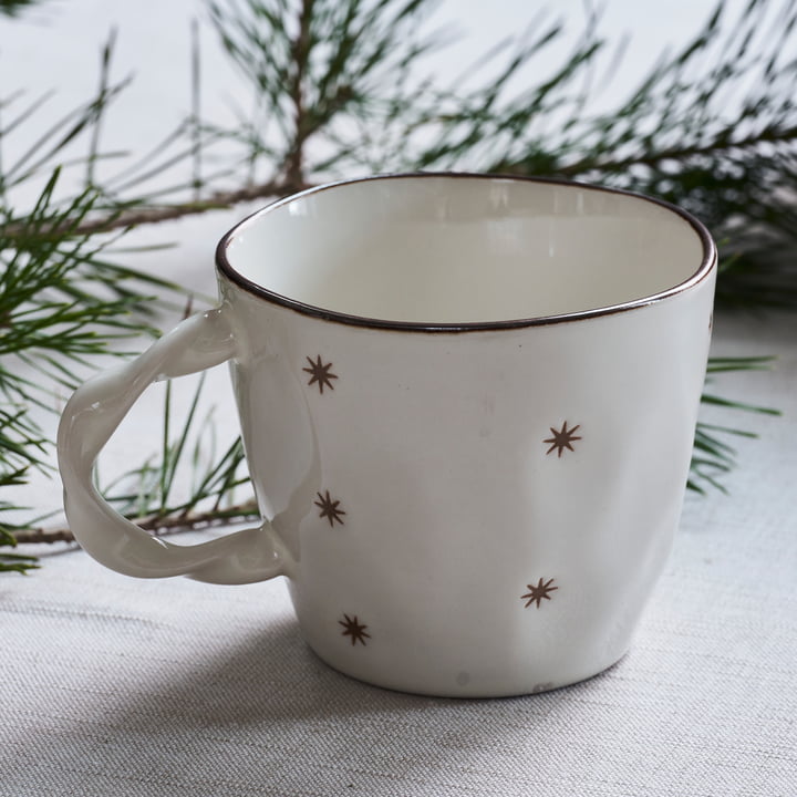 Starry Tasse de House Doctor dans la couleur blanche (set de 2)