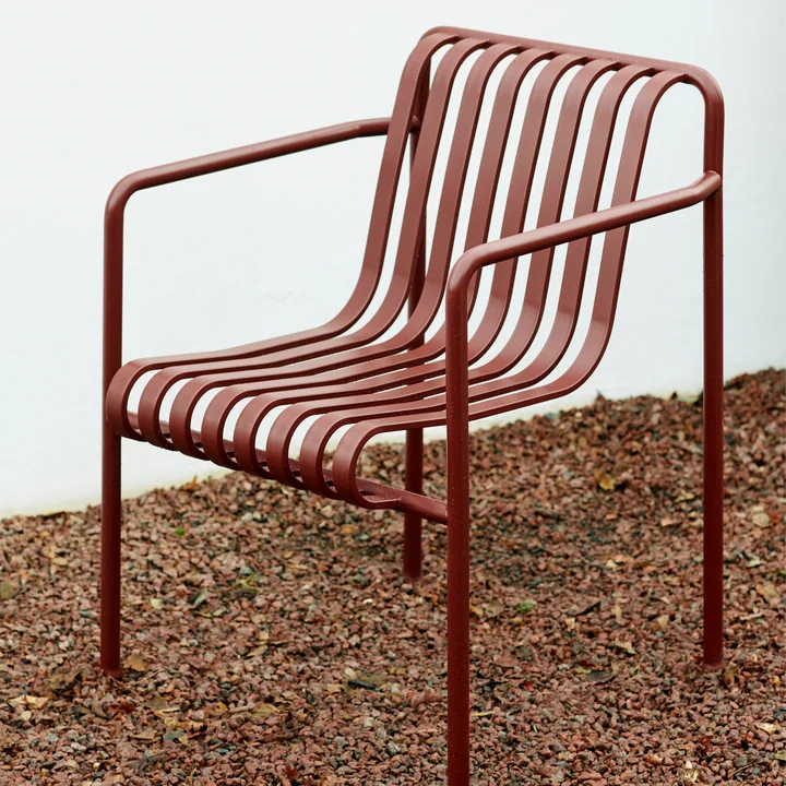 HAY - Palissade Dining Armchair , iron red