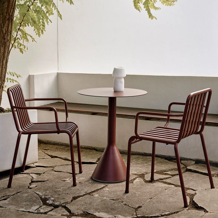 HAY - Palissade Dining Armchair , iron red