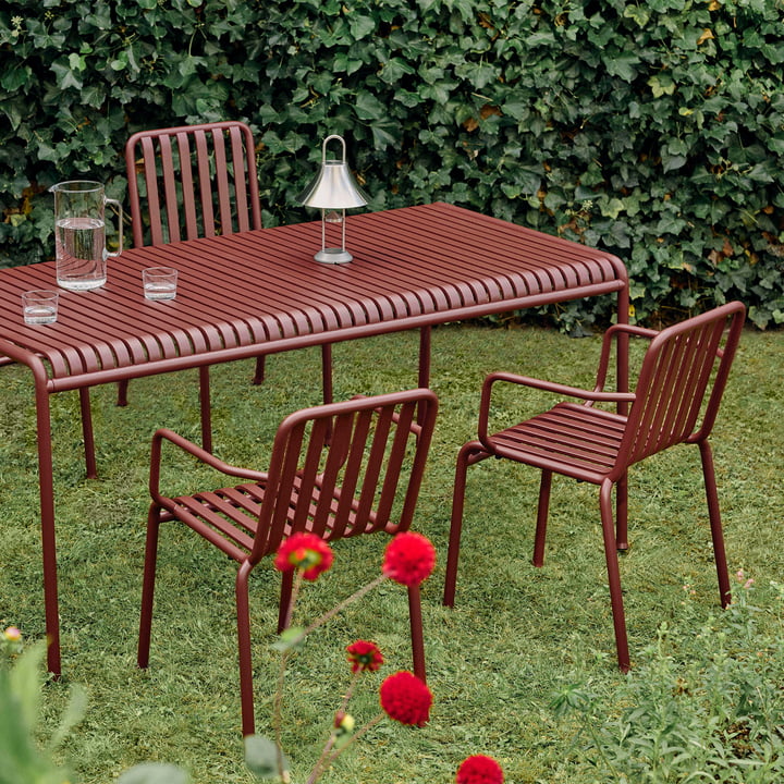 Hay - Palissade Fauteuil de salle à manger, rouge fer