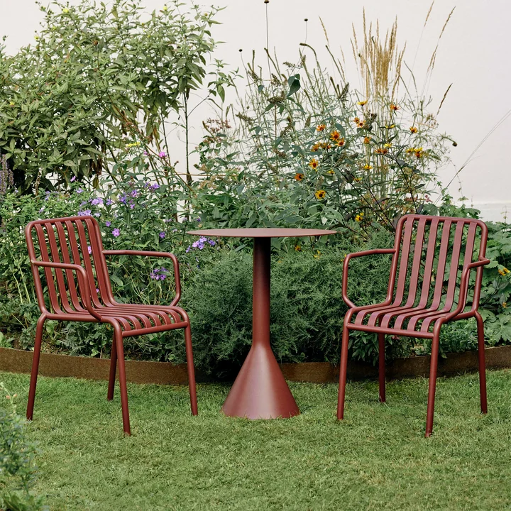 HAY - Palissade Dining Armchair , iron red