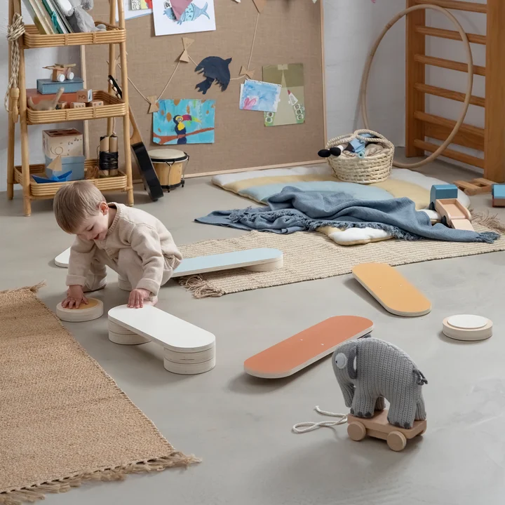 Balance-Track en bois, Woodland (set de 13) de Sebra