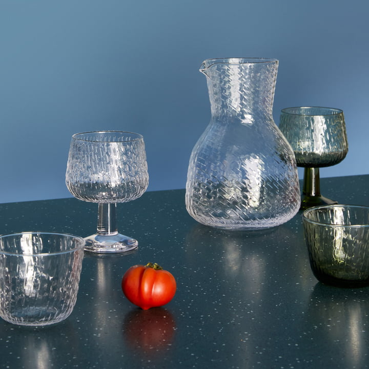 Syksy Verre, verre à vin, carafe de Marimekko