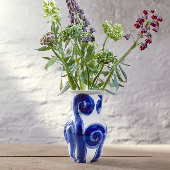 Tulle Vase de Kähler Design dans la couleur bleue