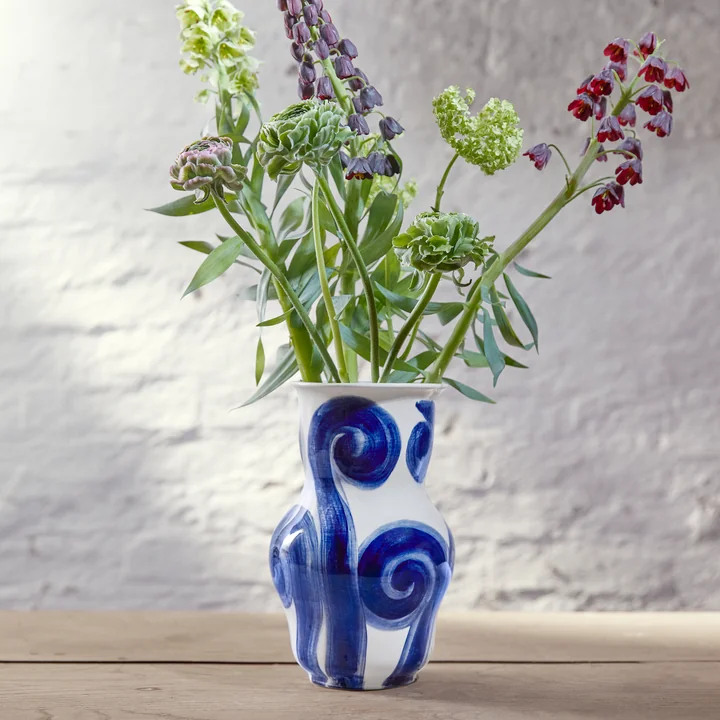Tulle Vase de Kähler Design dans la couleur bleue