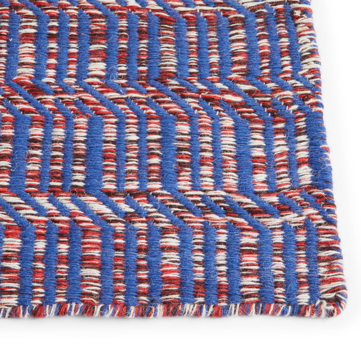 Radio Tapis, 80 x 50 cm, rouge / bleu de HAY