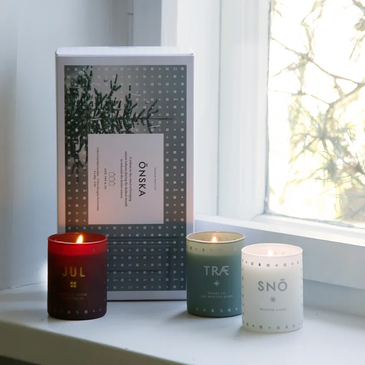 Set de bougies Mini Önska Set de 3 bougies de Skandinavisk