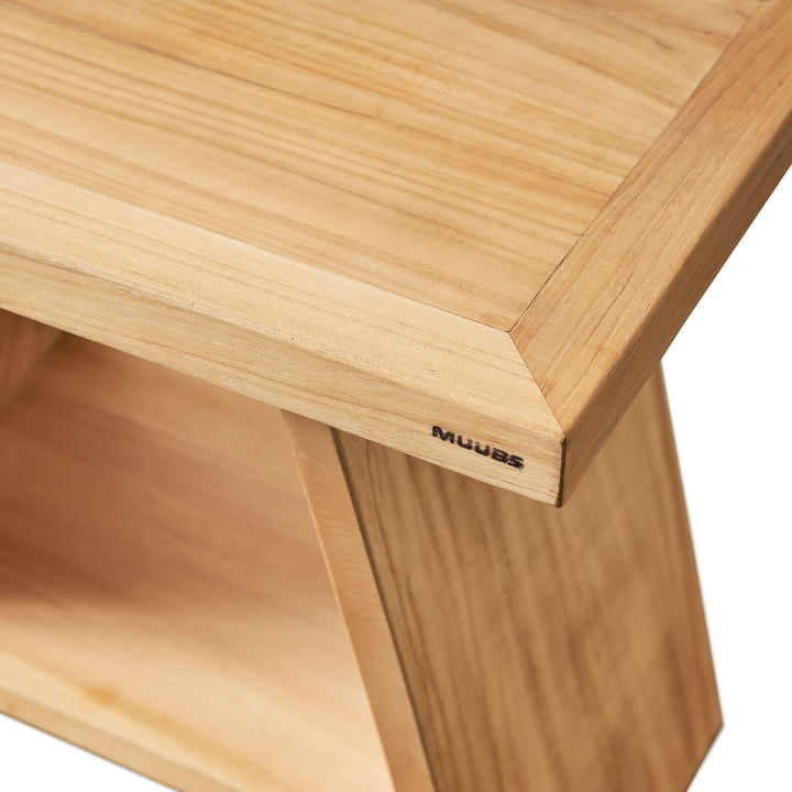 Muubs - Terra Tabouret, teck naturel