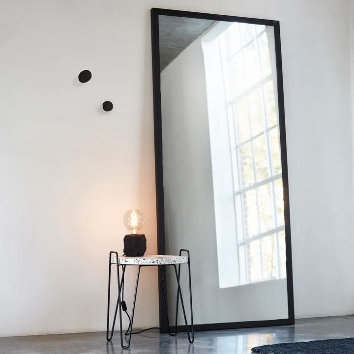 Muubs - Washington miroir mural, noir