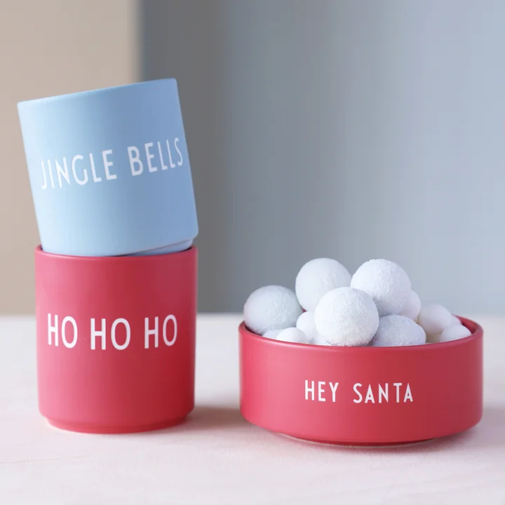 Snack Bol - Hey Santa, faded rose de Design Letters