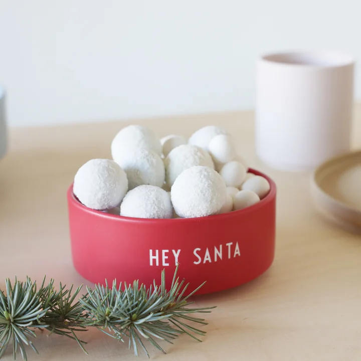 Snack Bol - Hey Santa, faded rose de Design Letters