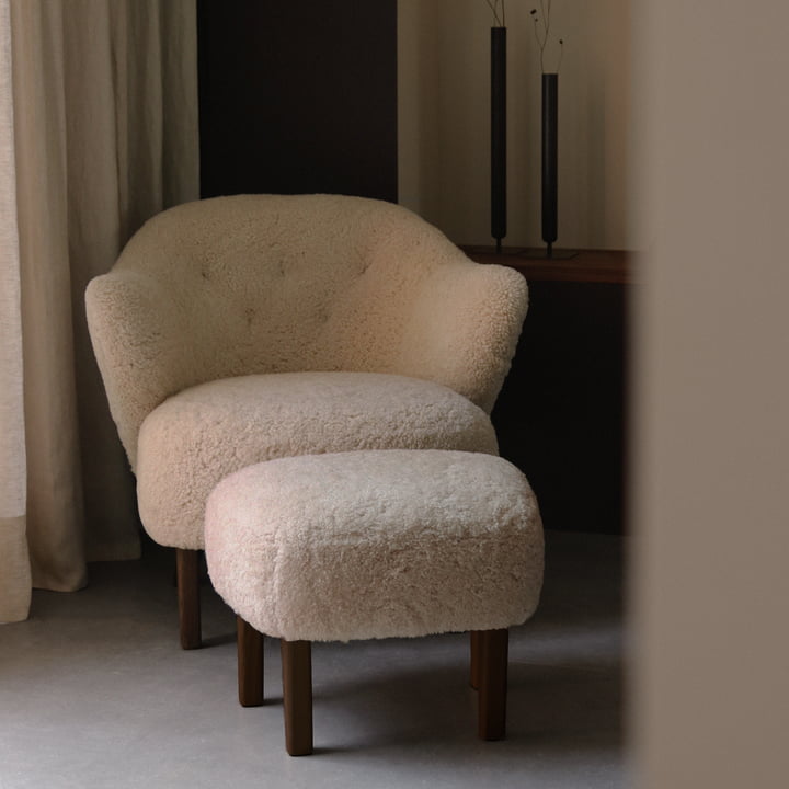 Audo - Ingeborg Fauteuil et repose-pieds