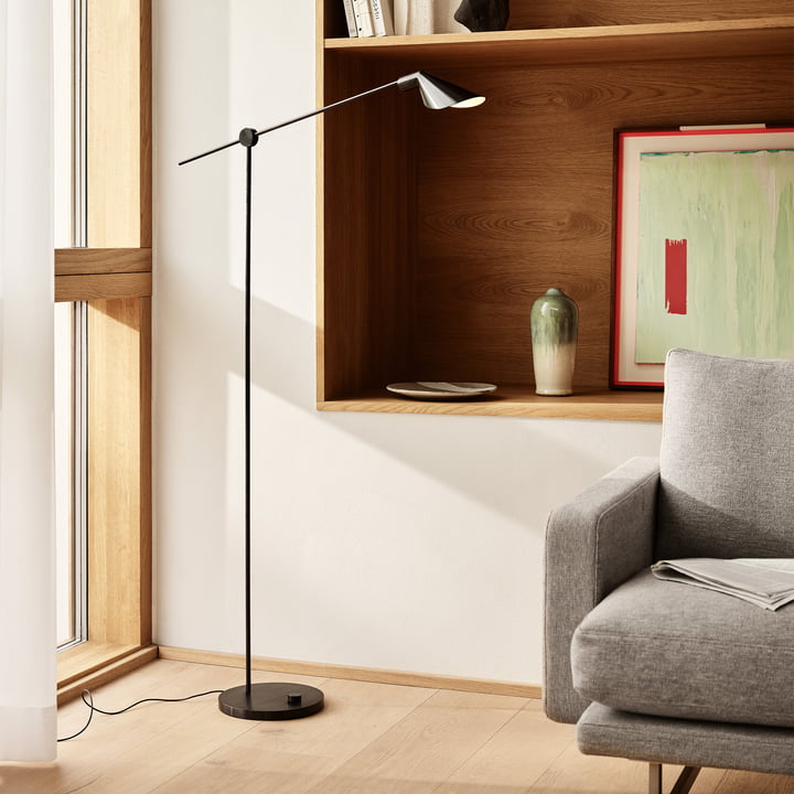 Lampadaire MS011 de Fritz Hansen en version PVD noir