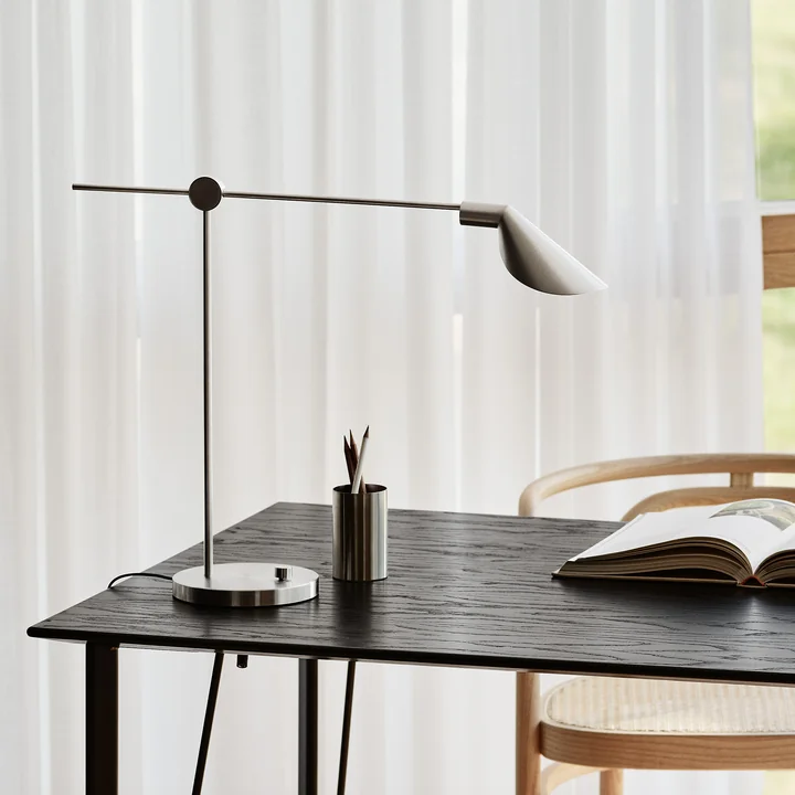 MS021 lampe de bureau de Fritz Hansen en version acier