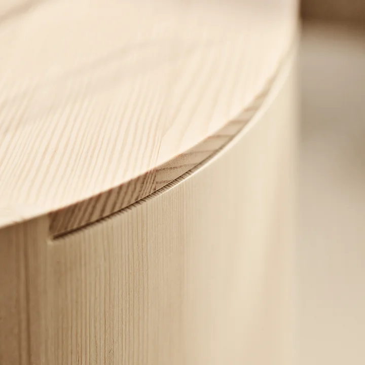 Taburet Tabouret de Fritz Hansen dans la finition pin huilé
