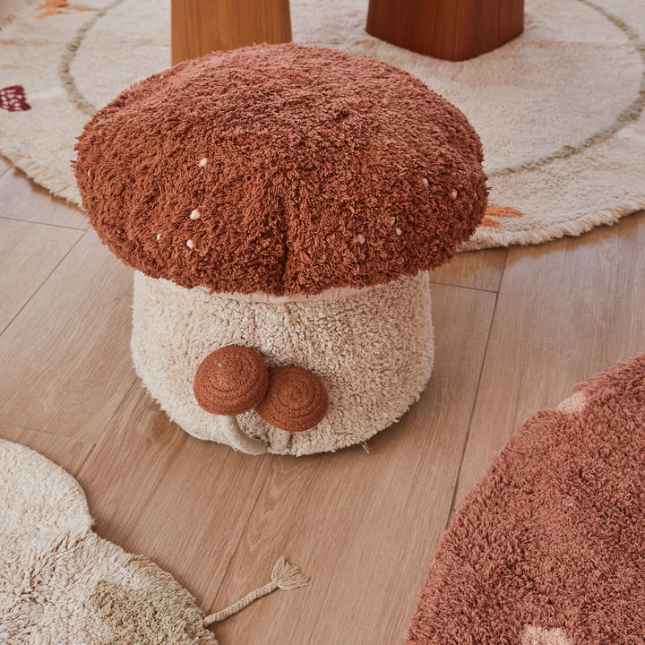 Pouf en forme d'amanite tue-mouches de Lorena Canals