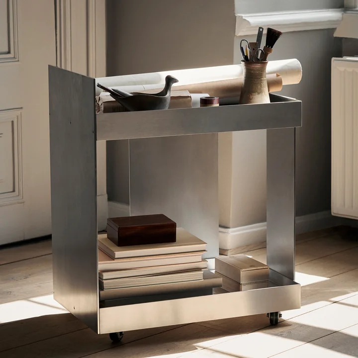 Lager Trolley, Aluminium de Ferm Living