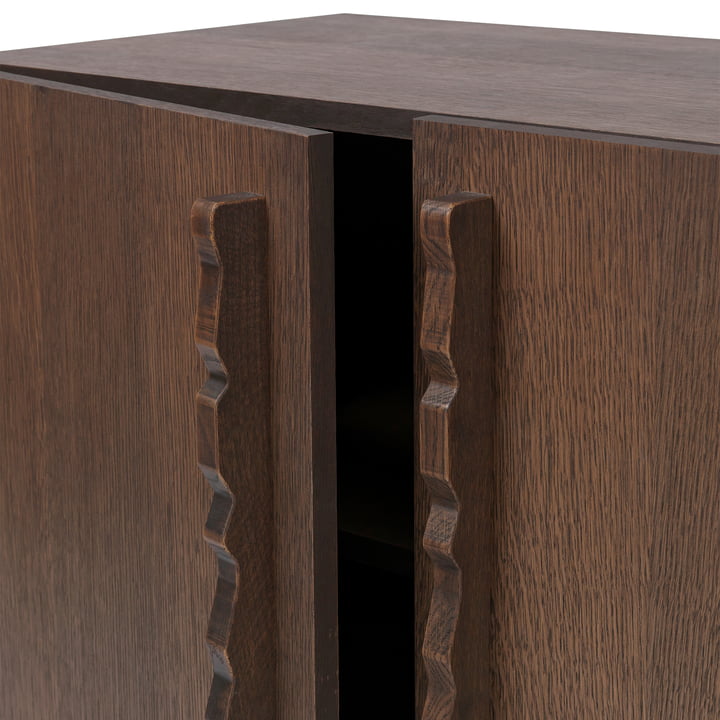 Unda Sideboard, Chêne teinté foncé de ferm Living