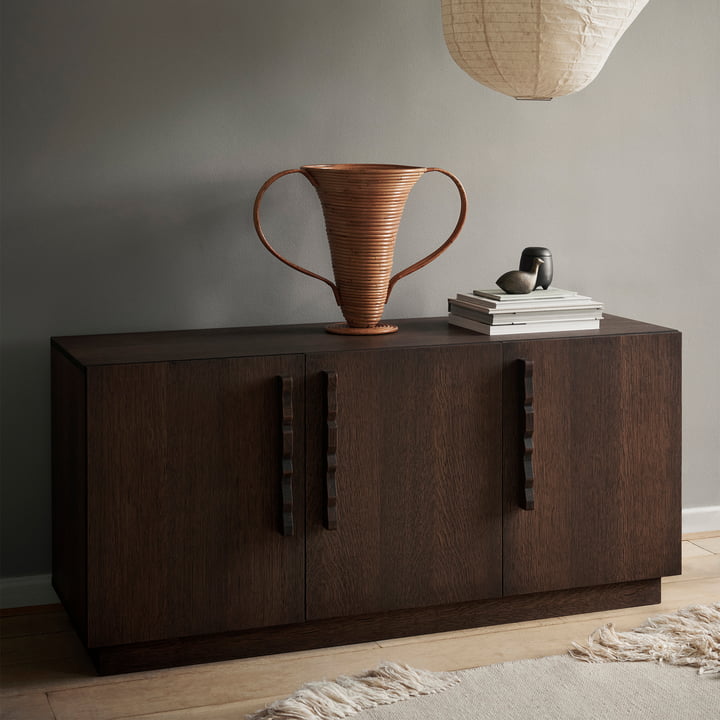 Unda Sideboard, Chêne teinté foncé de ferm Living