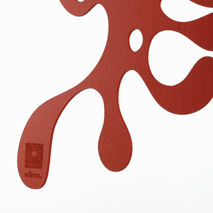 Vitra - Eames Plywood Mobile, modèle A, rose pâle / poppy red ( Eames Special Collection 2023)