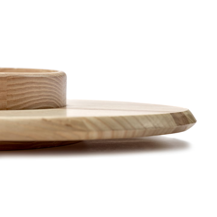 Dune Planche en bois avec bol by Kelly Wearstler, 02, frêne naturel de Serax