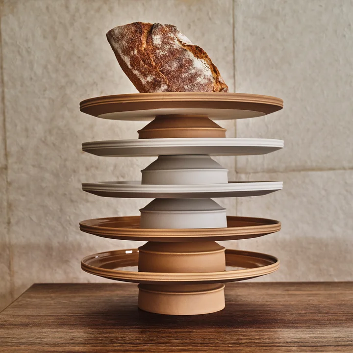 Serax - Dune Plateau à gâteaux by Kelly Wearstler, Ø 33 cm, albâtre / blanc