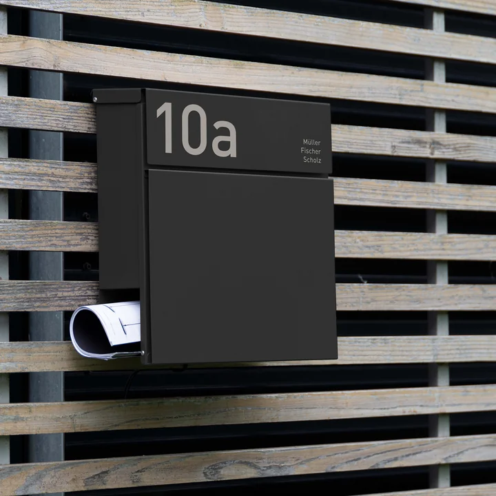 Boîte aux lettres Letterman VI avec rouleau à journaux de Radius Design