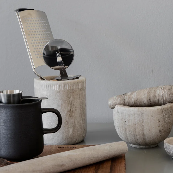 Nicolas Vahé - Coupe-pizza, acacia naturel / acier inoxydable