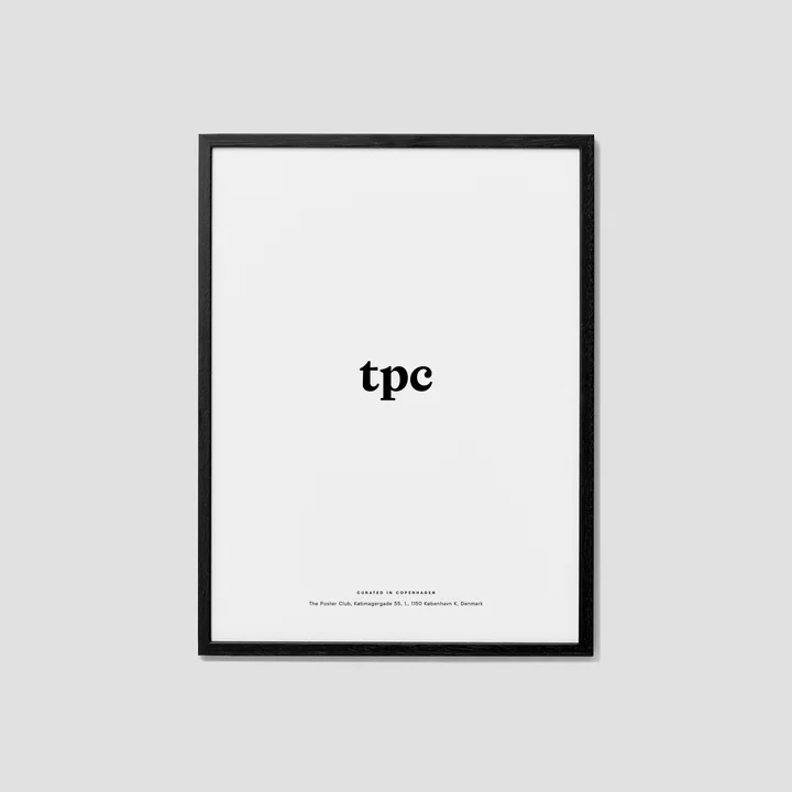 Cadre photo chêne noir, plexiglas pour The Poster Club