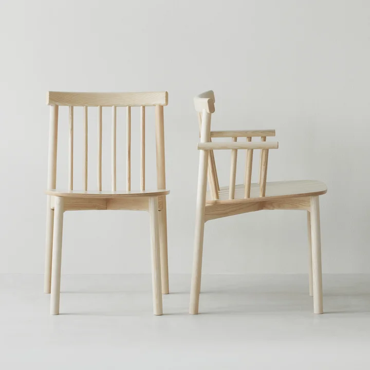 Pind Chaise et chaise avec accoudoirs, frêne de Normann Copenhagen